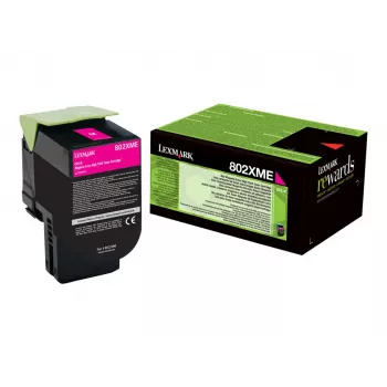 Toner Lexmark Cartridge 802XME Magenta 3000 pages