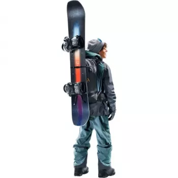 Backpack DEUTER Freerider Pro 34+ — technical freeride ski touring pack, 34 L, black, helmet holder, hipbelt