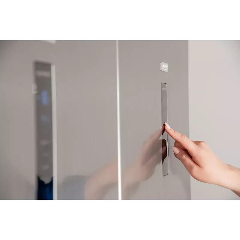 Freestanding fridge MPM MPM-387-CJF-22, 359 L No Frost, stainless steel, 1850×600×700 mm