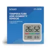 Indoor temperature and humidity sensor SAVIO CT-01/W, LCD display, -10–55°C, 10–99%RH, battery CR2032