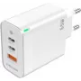 PEDEA Fast Charger„Triple“ 65W GaN USB-C PD USB-A White - Power Supply - USB Type C