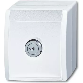 BUSCH JAEGER Type F 2P+E 5 35 °C White IP44 250 V