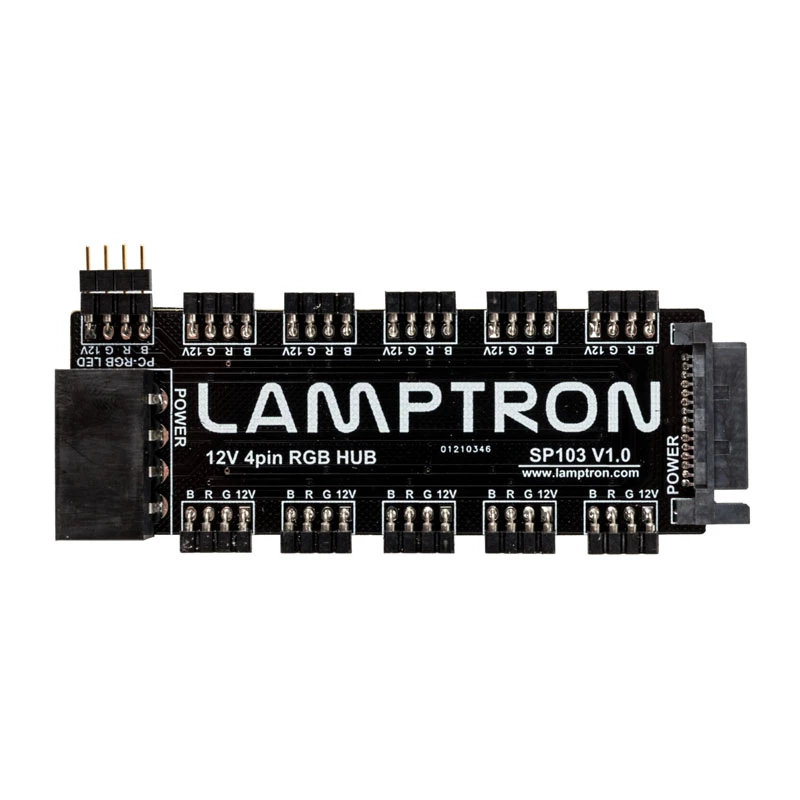 RGB Hub Lamptron SP103 10x for Aura Sync, Fusion, Mystic — 10-channel RGB controller