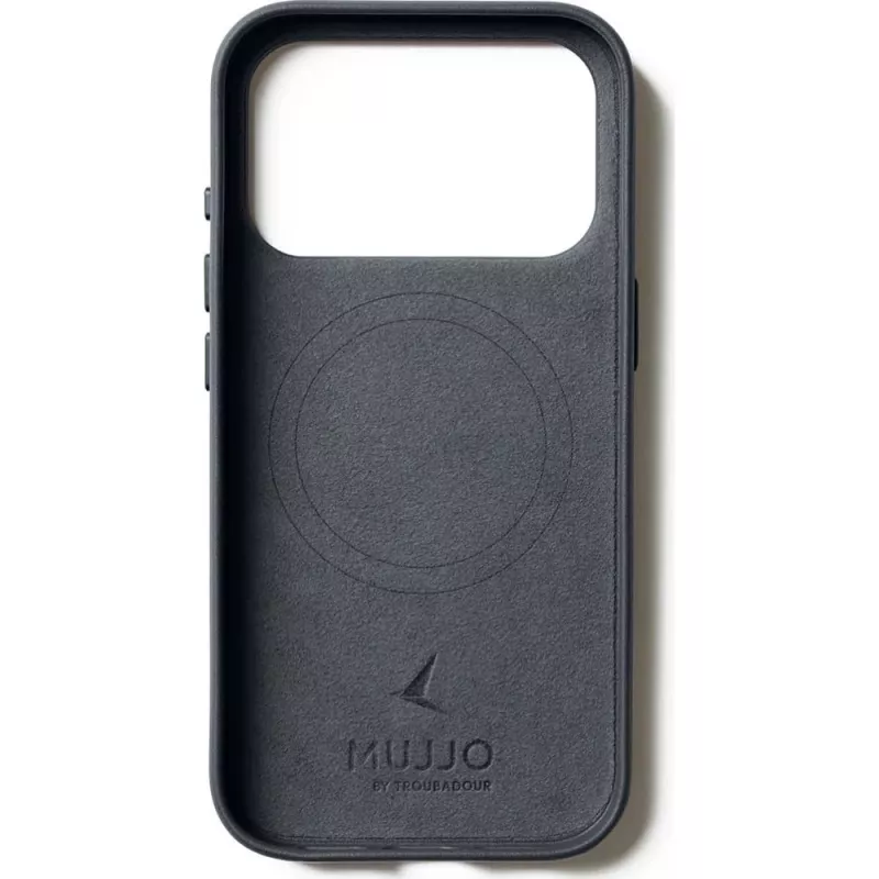 Mujjo Full Leather Case MagSafe Case for iPhone 17 Pro Grey