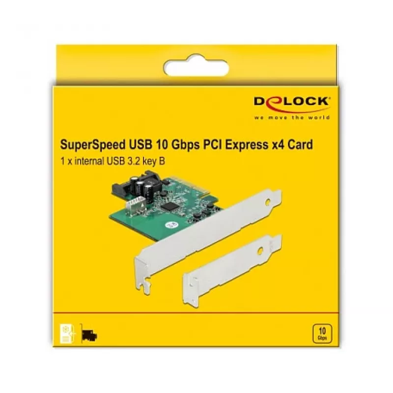 DeLOCK PCI Express x4 Card to 1 x internal USB 3.2 Gen 2 key B 20 pin female