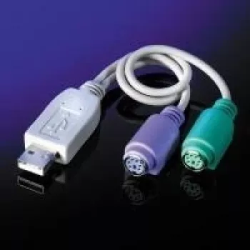 VALUE Keyboard- / Mouse-Adapter - USB Type A, 4-pin (M) - PS/2, 6-pin (W)