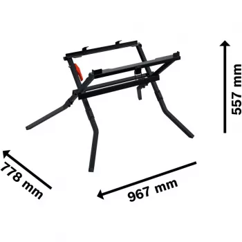 Transport and work table Bosch GTA 571 Professional for table saws GTS 70-216 and GTS 18V-70 (black)
