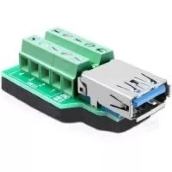 Cable Gender Changer DeLOCK 65370 USB 3.0-A 10p Black Green Silver