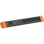 Bachmann CONNECTUS 6xCEE7/3 1xGVS 1x switch 2.0m CEE7/7 Sw/Or (BM005915)