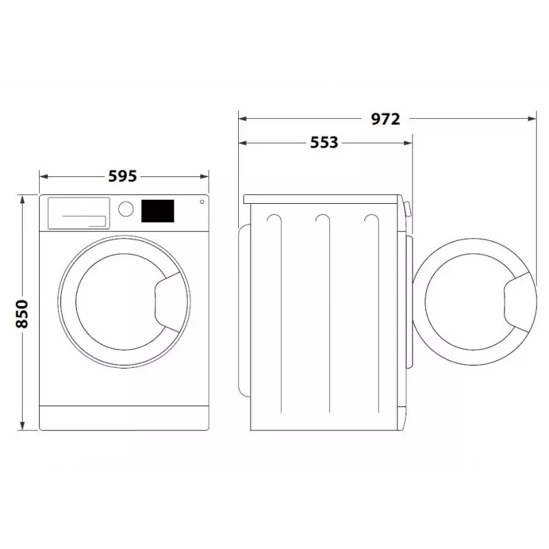 Washing machine INDESIT MTWA71252WPL 7 kg, front-loading, Energy class E