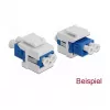 Keystone cover DeLOCK 86807 white for fibre couplers 10 pieces