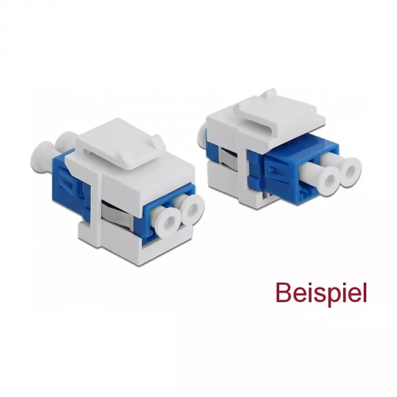 Keystone cover DeLOCK 86807 white for fibre couplers 10 pieces