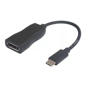 DisplayPort Alt Mode USB-C to DisplayPort Cable Garbot 15 cm USB 3.1 Male to Female Black
