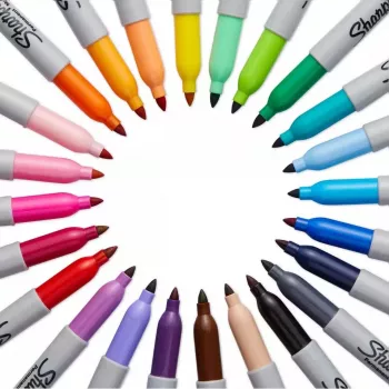 Sharpie Fine Point permanent marker, black, 12 pcs