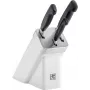 Knife set ZWILLING FOUR STAR 3-piece with self-sharpening block, white
