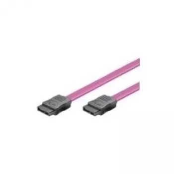 Wentronic Goobay HDD S-ATA Cable 1,5 GBits / 3 GBits, Red, 0.5 m - S-ATA L-Type > L-Type (50915)