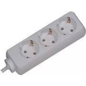 Power Extension Bachmann 3x Schuko H05VV-F 3G 1.50mm² 16A/3680W 3m
