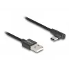 DeLOCK USB 2.0 Cable Type-A male to USB Type-C male angled 0.5 m black