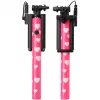 Ultron selfie hot shot Pink - 15 - 45 cm Selfie Stick with Camera Shutter on the Grip - For Smartphones such as Samsung Galaxy, iPhone and others (173951)