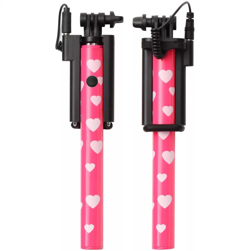 Ultron selfie hot shot Pink - 15 - 45 cm Selfie Stick with Camera Shutter on the Grip - For Smartphones such as Samsung Galaxy, iPhone and others (173951)