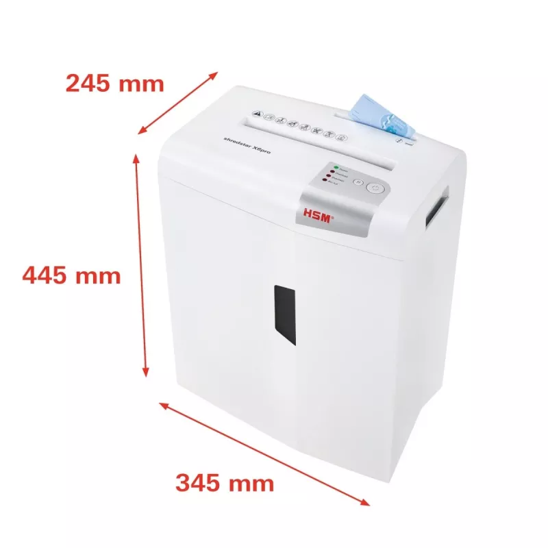 HSM shredstar X6pro document shredder, 2 x 15 mm + separate CD-cutting mechanism
