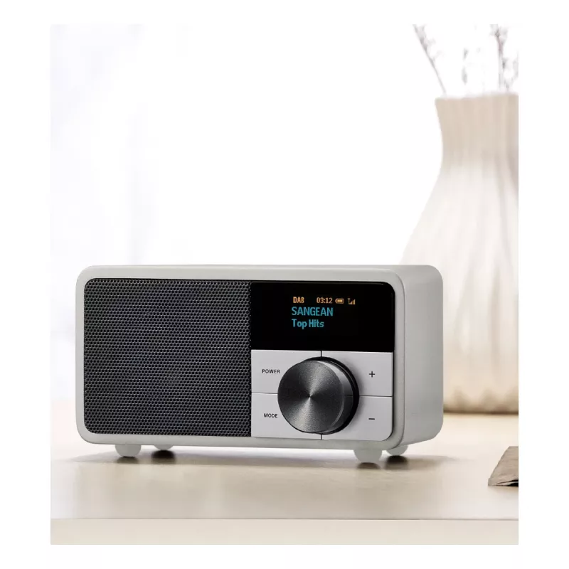 Tabletop radio Sangean DDR-7 Glacier Silver with digital tuner and Bluetooth