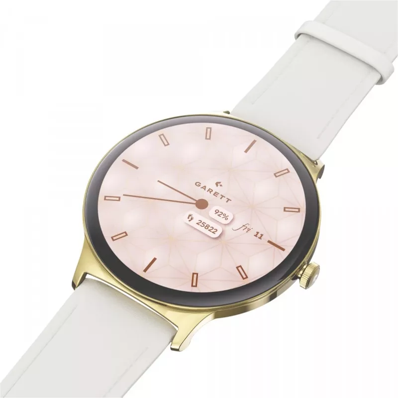 Smartwatch Garett Verona 2 Gold Mesh with Bluetooth and Heart Rate Monitor
