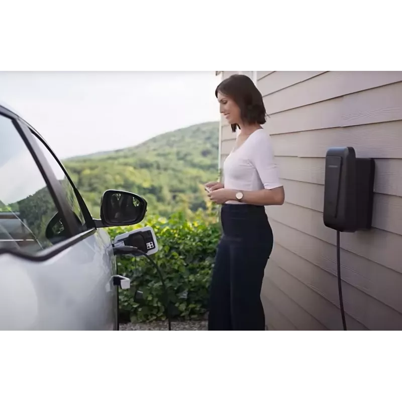 Wall-mount EV charging station Hager witty one 11 kW 3-phase with RFID, Bluetooth and 4.5 m Type 2 cable
