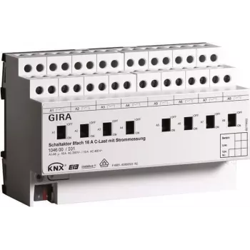 GIRA switching actuator 8-way REG KNX/EIB 16A C-Last 104600 (104600)