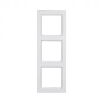 Wall plate / switch cover Berker 10136099, screwless design, white, single gang