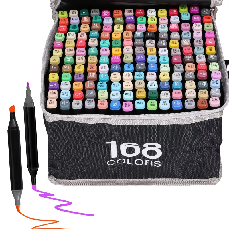 Alcohol Markers Set Extralink 168 Pieces