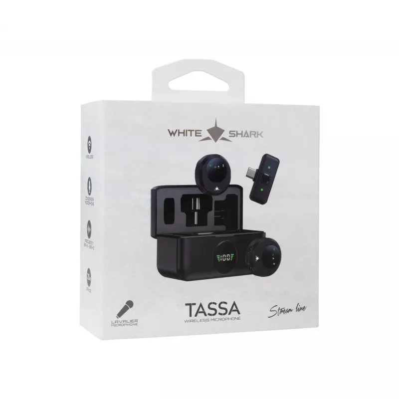 White Shark DSM-06 Tassa Black Ergonomic Design RGB Lighting