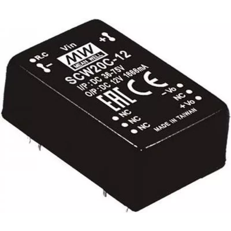 Power Adapter MEAN WELL SCW20C-15 20W Input 36-75V Output 15V