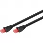 Goobay CAT 6 Outdoor-Patch Cable, U/UTP, Black, 75 m - Copper Material, PE Outer Jacket (55439)