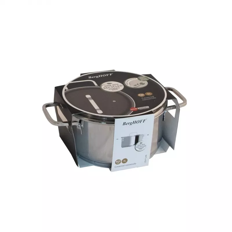 Soup pot BergHOFF 1315079, stainless steel, 3 L capacity, 20 cm diameter
