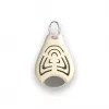 Ultrasonic tick repeller TICKLESS PRO-104BE for pets — wearable, battery-powered, waterproof, 1.5 m range, beige