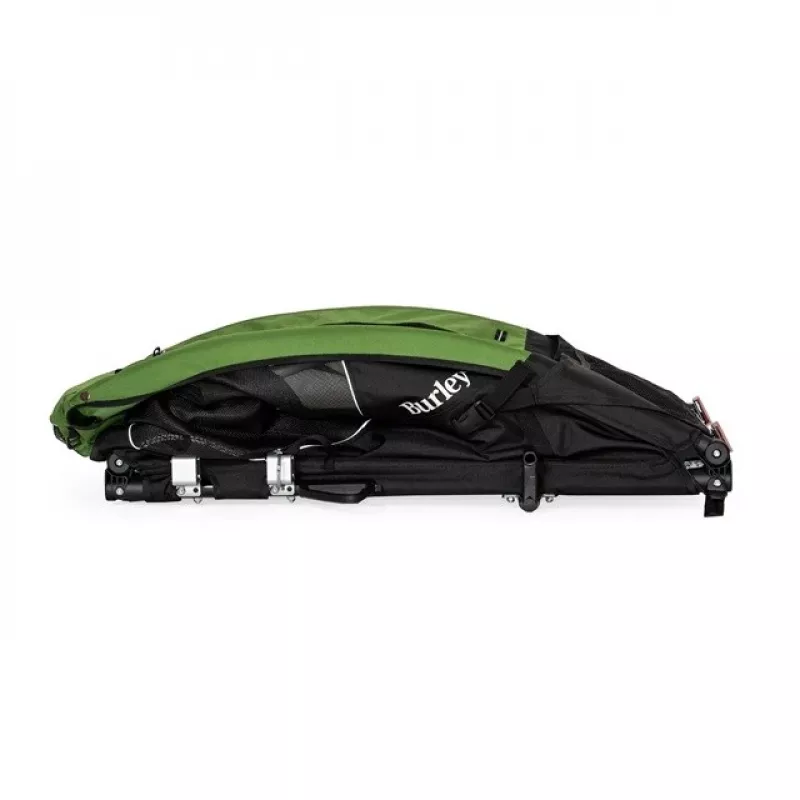 Pet Carrier BURLEY Tail Wagon BU-947108 — soft-sided dog carrier, Black/Green