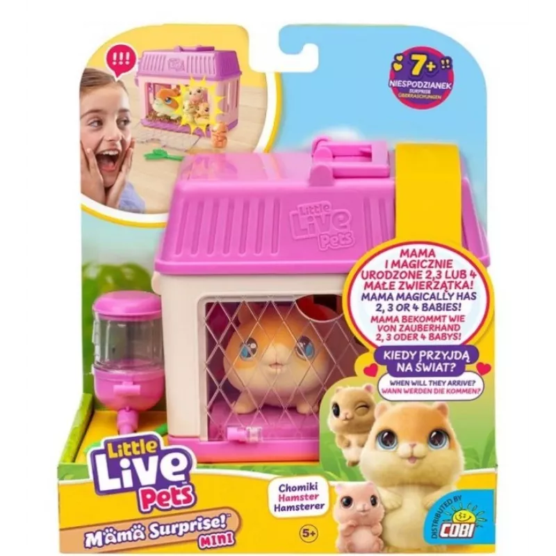 Interactive toy Cobi Little Live Pets Mama Surprise Mini Hamster MO-26626, small collectible figurine