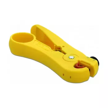 Cable stripper DELOCK 86478 — stripping capacity 3.5–9 mm, length 111 mm, yellow