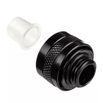 Fitting Alphacool 17471 — brass black, Ø22 mm, height 20 mm