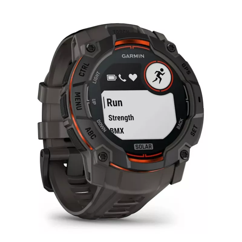 Garmin Instinct 3 Solar GPS Smartwatch 1.3 inch MIP 176x176 Touchscreen Black