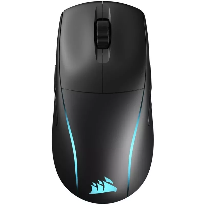 Gaming mouse CORSAIR M75 — black, monochromatic surface, weight 0.089 kg