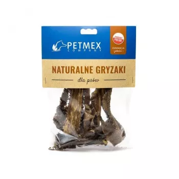 Dog chew PETMEX Beef Rumen 100 g — natural beef chew for adult dogs, dental protection, lactose- and gluten-free