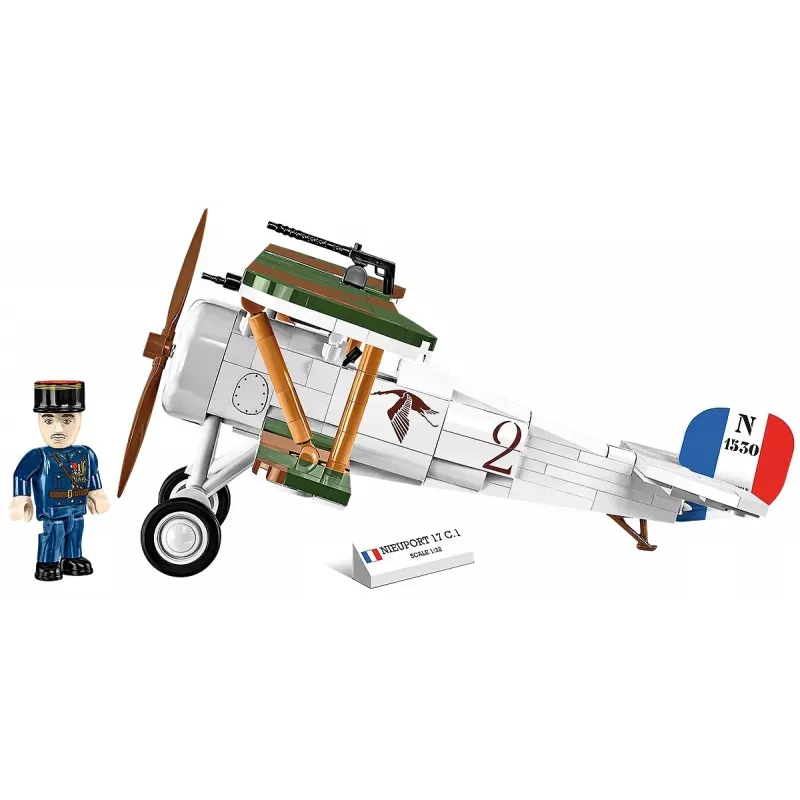 Construction Set Cobi Blocks Nieuport 17 C.1 277 pcs — Model Aircraft Kit, Collectible Brick Set