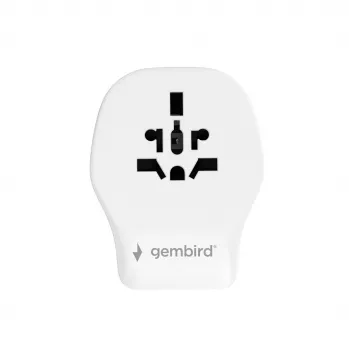 Wall travel adapter GEMBIRD TPA-1A2C20-02-W 20W — 1×USB-A + 2×USB-C, Type G plug, 100–250V, white