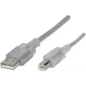 Renkforce RF-4538146 USB Cable 5 m USB 2.0 USB A USB B Transparent (RF-4538146)