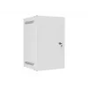 Lanberg WF10-2309-00S 9U 10 inch Wall-Mounted Rack Cabinet, Grey, Glass Door, Flat-Pack