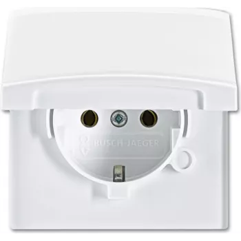 BUSCH-JAEGER SCHUKO-Socket Outlet IP44 20EUGK-32-101 AW44 Lid 20EUGK-32-101 (20EUGK-32-101)