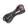APC AP9895 Power Cord, 16A 200-240V, C19 to UK Plug BS 1363A, 2.44 m, Black