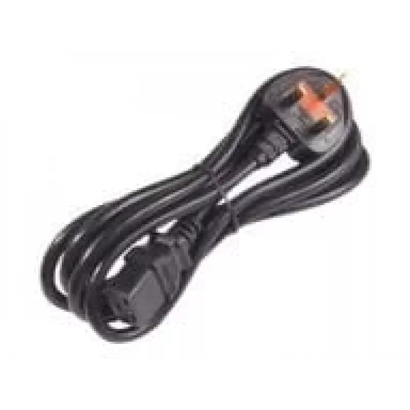 APC AP9895 Power Cord, 16A 200-240V, C19 to UK Plug BS 1363A, 2.44 m, Black